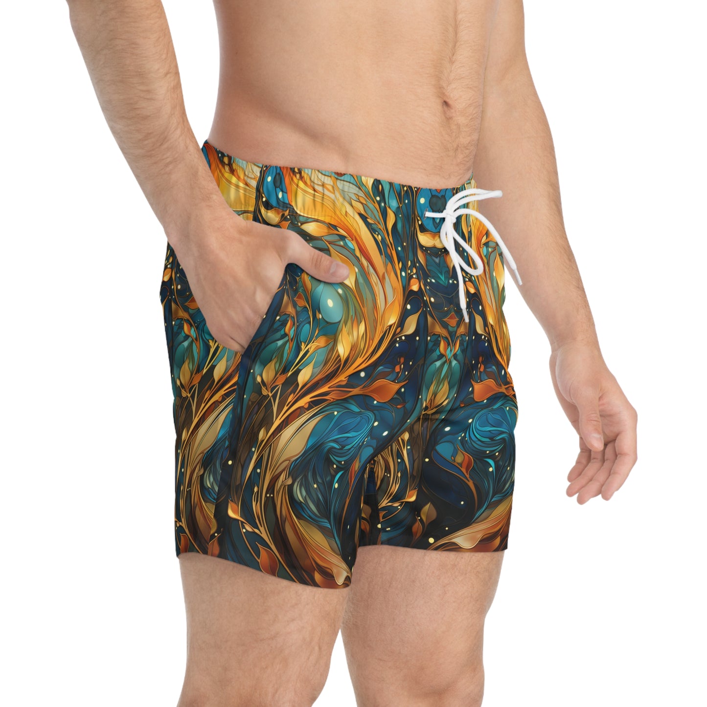 Kelp Mirror Swim Trunks (AOP)