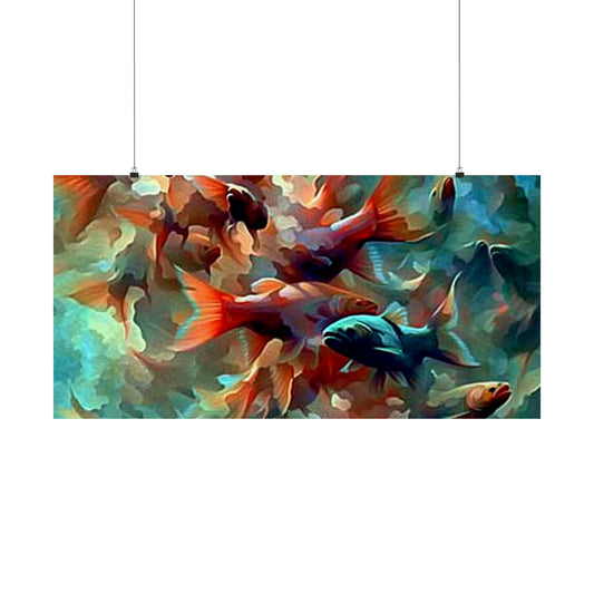 Fish Colors Matte Poster