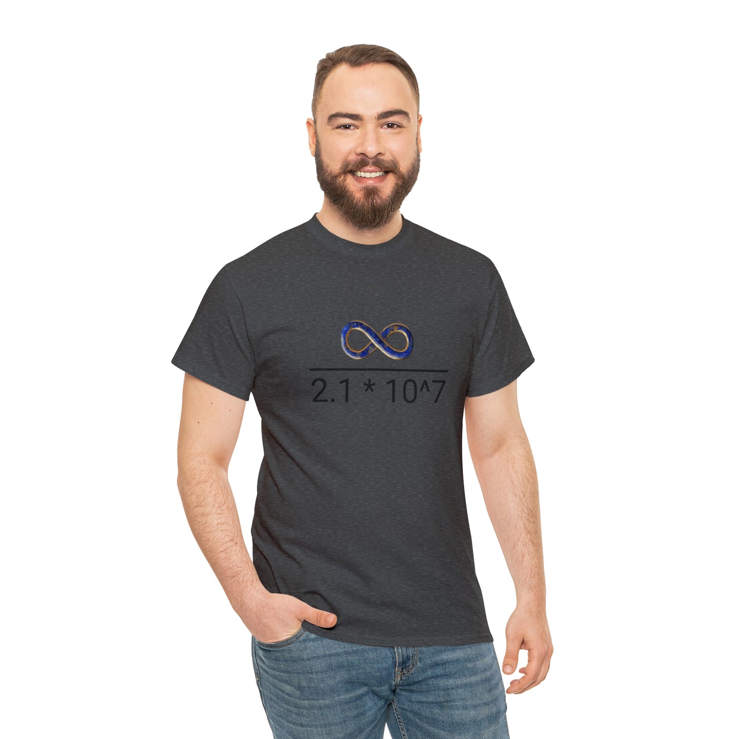 Pricing the Universe in Bitcoin Unisex Heavy Cotton Tee