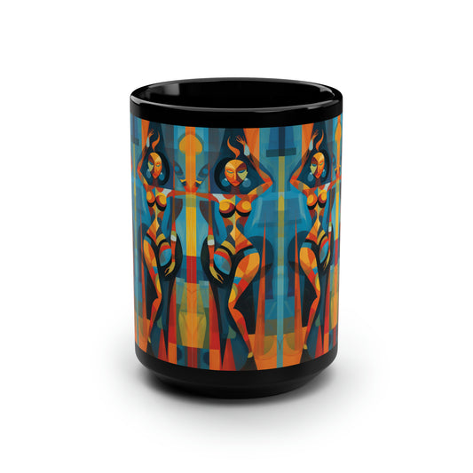 Tantric Goddess Black Mug, 15oz