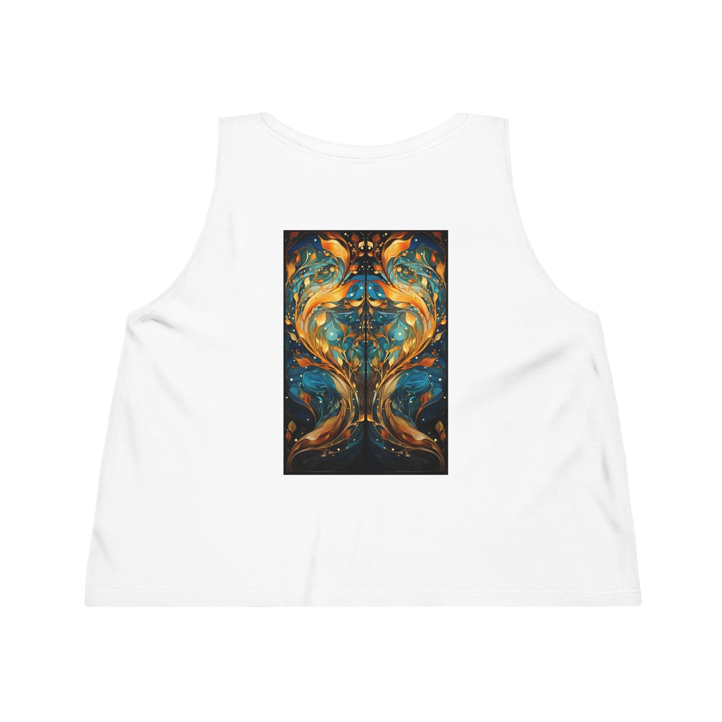 Kelp Mirror Back Women's Dancer Cropped Tank Top