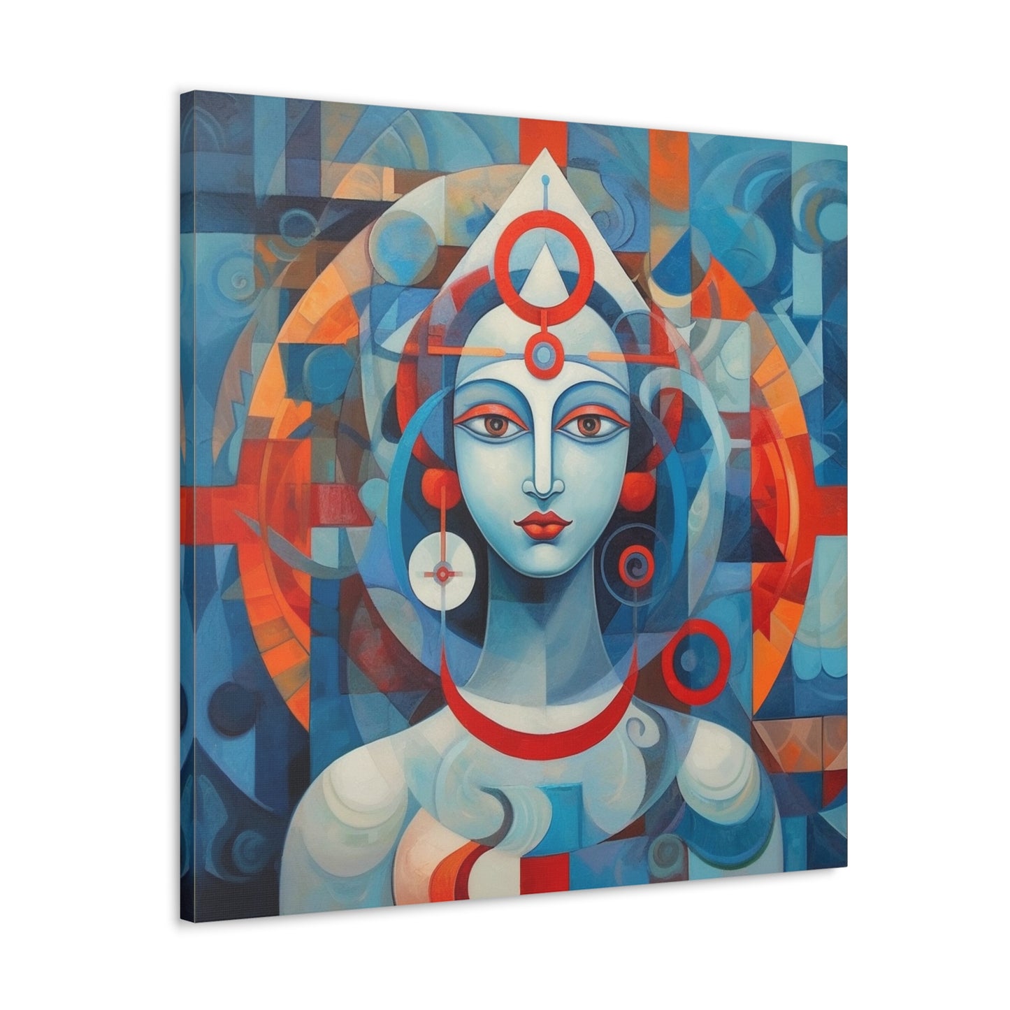 Hindu Goddess, Vesica Piscis Canvas Gallery Wraps