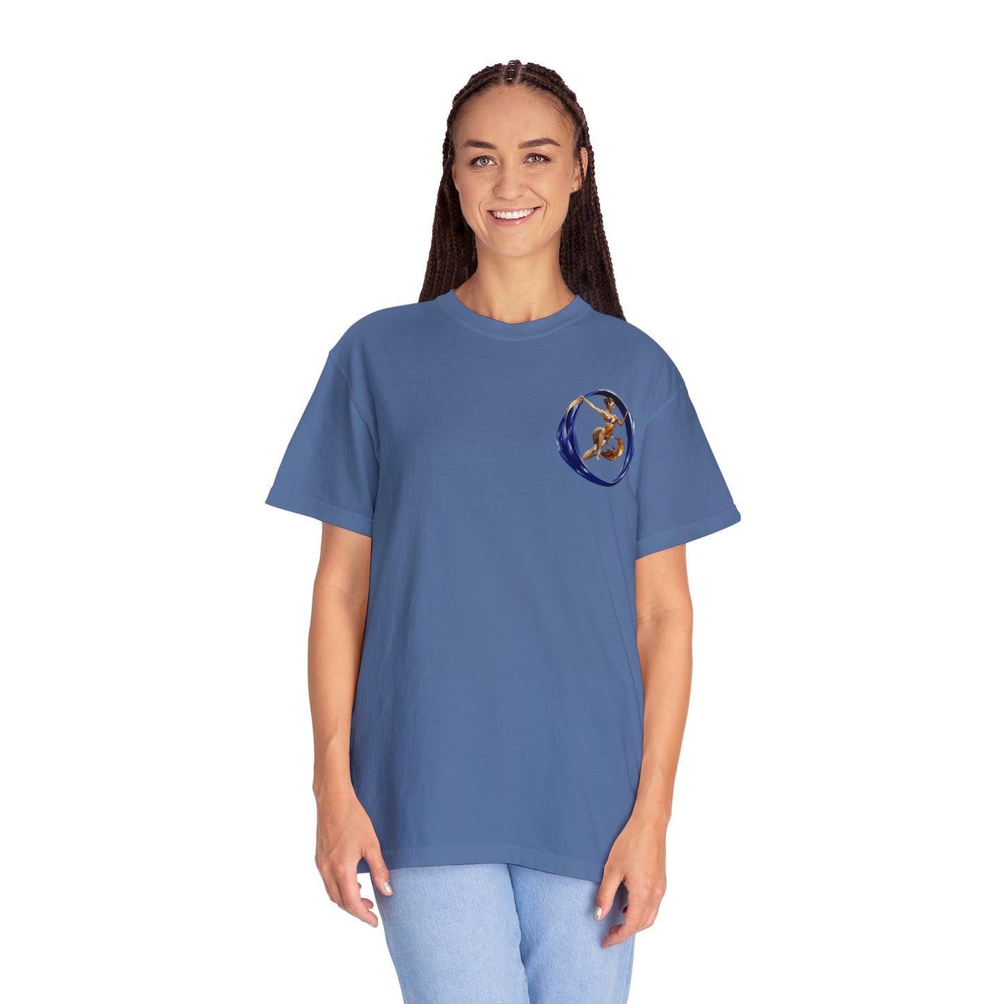 Aqueous Dancer Front Unisex Garment-Dyed T-shirt