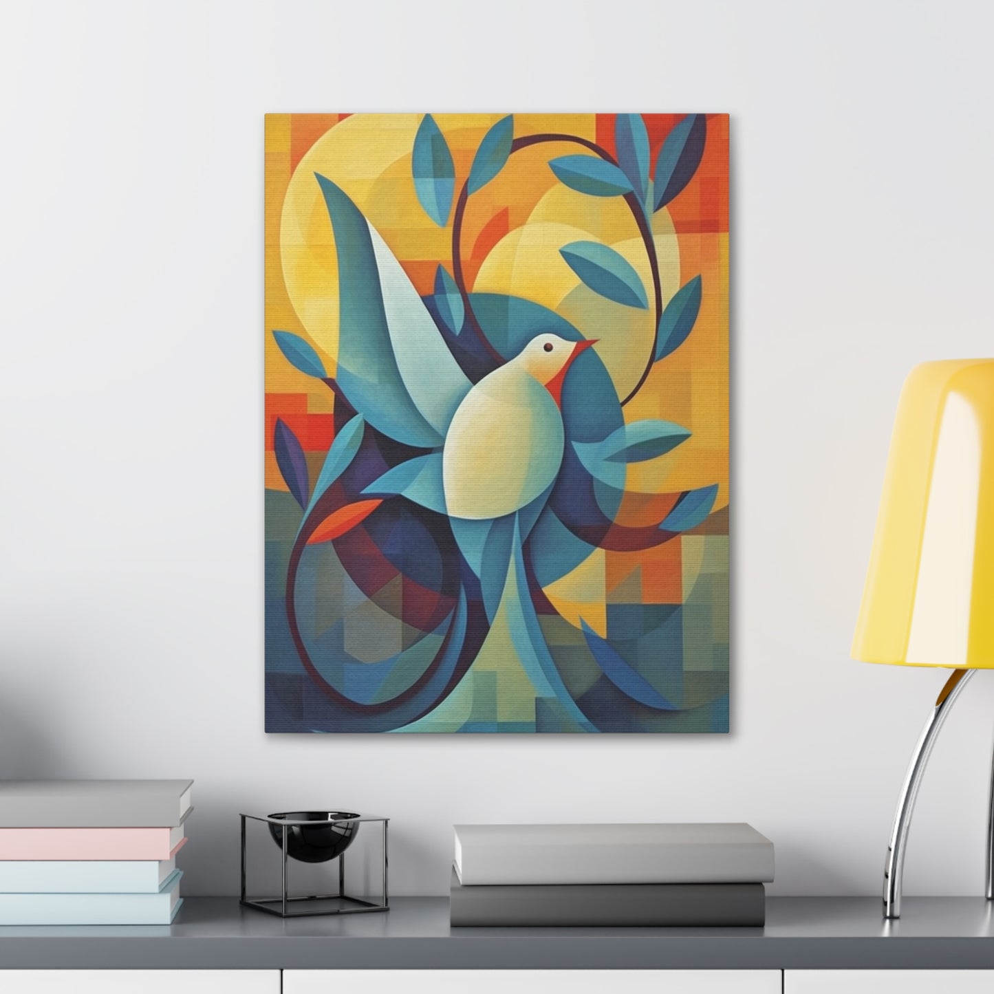 Dove and Olive Branch Canvas Gallery Wraps