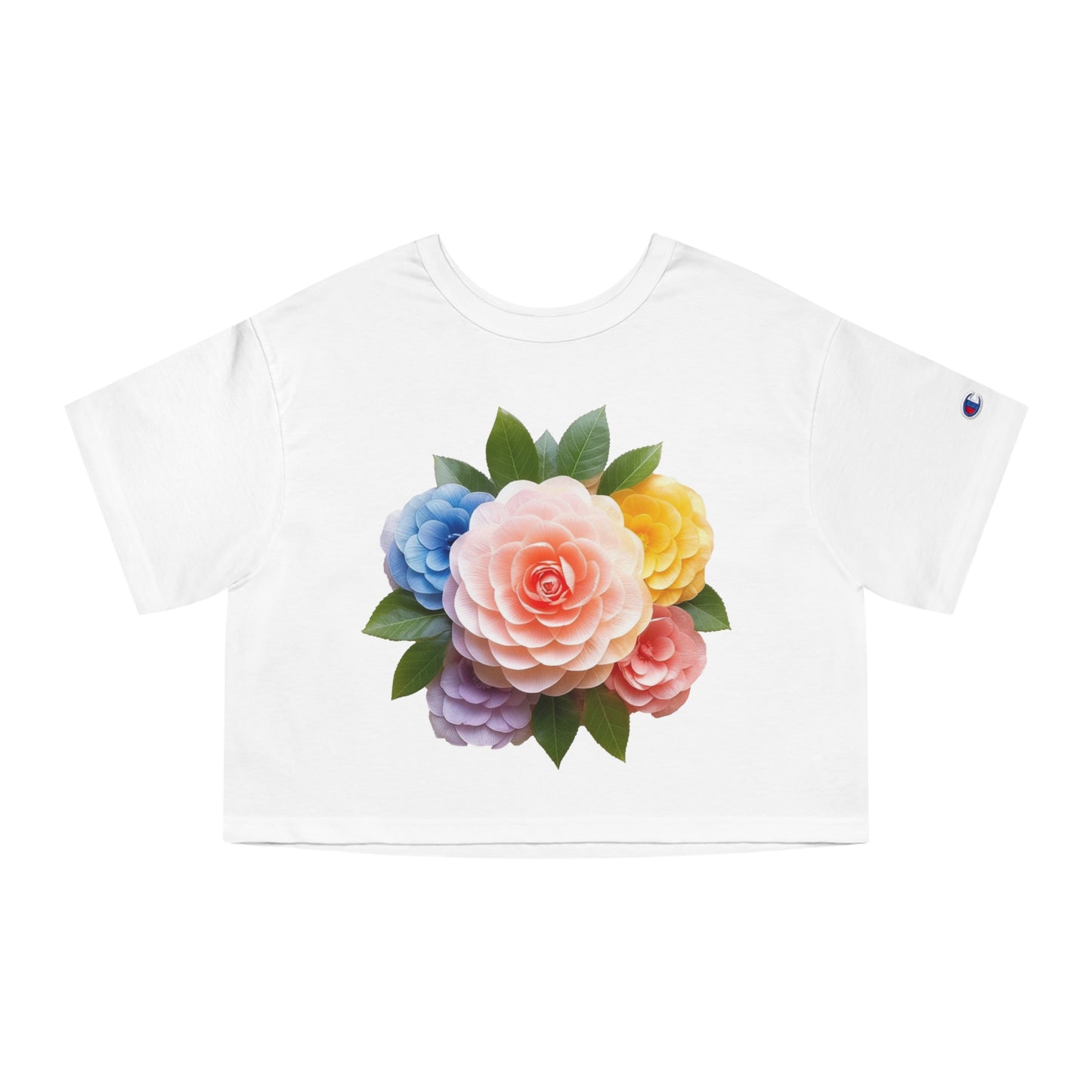 Japanese Camelia Champion Women's Heritage Cropped T-Shirt