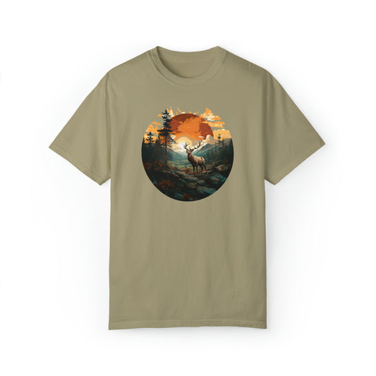 Elk Unisex Garment-Dyed T-shirt