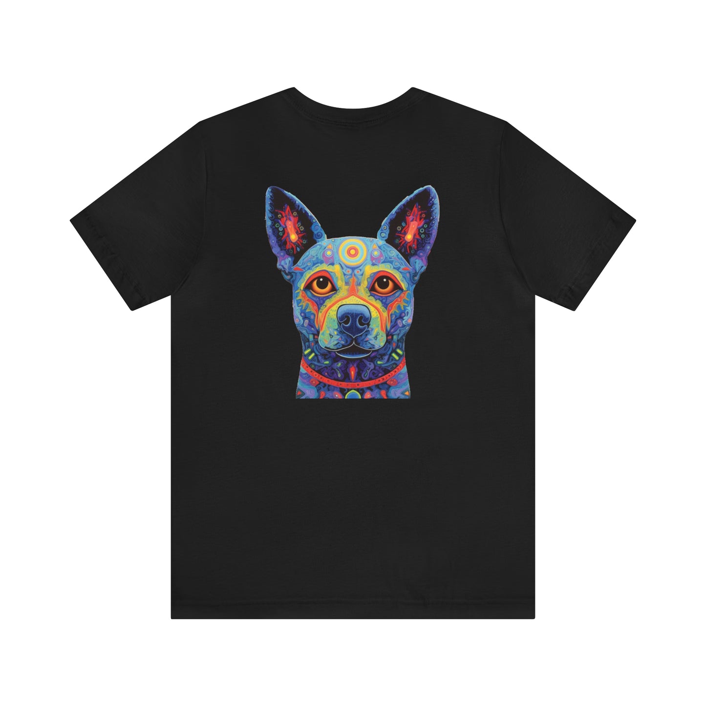 Psychedelic Dog Back Unisex Jersey Short Sleeve Tee