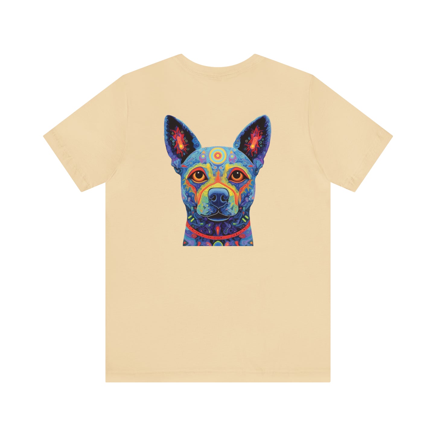 Psychedelic Dog Back Unisex Jersey Short Sleeve Tee