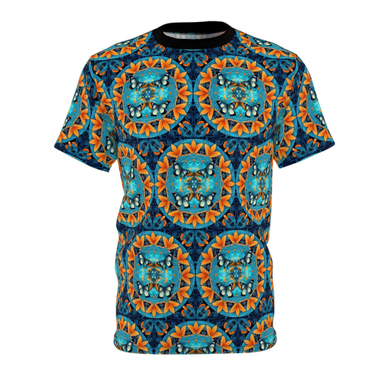 Fractal Butterflies Unisex Cut & Sew Tee (AOP)