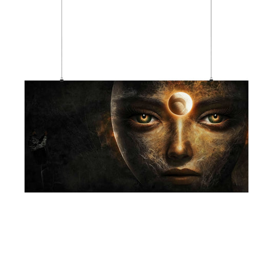 Planetary Girl Matte Poster