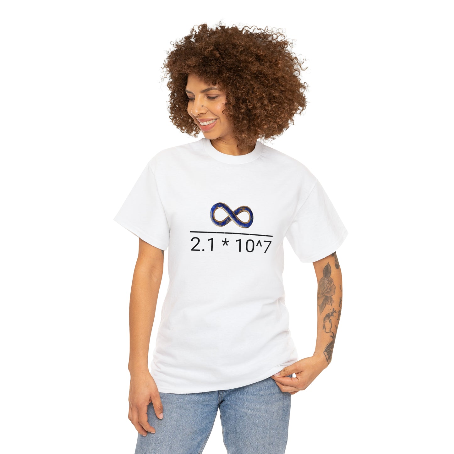 Pricing the Universe in Bitcoin Unisex Heavy Cotton Tee