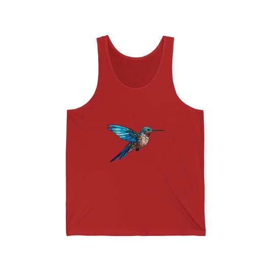 Hummingbird Front Unisex Jersey Tank