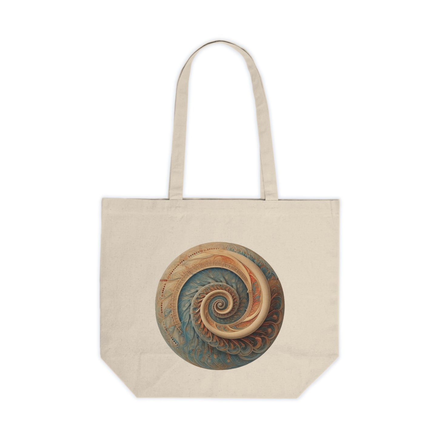 Spiral Canvas Shopping Tote