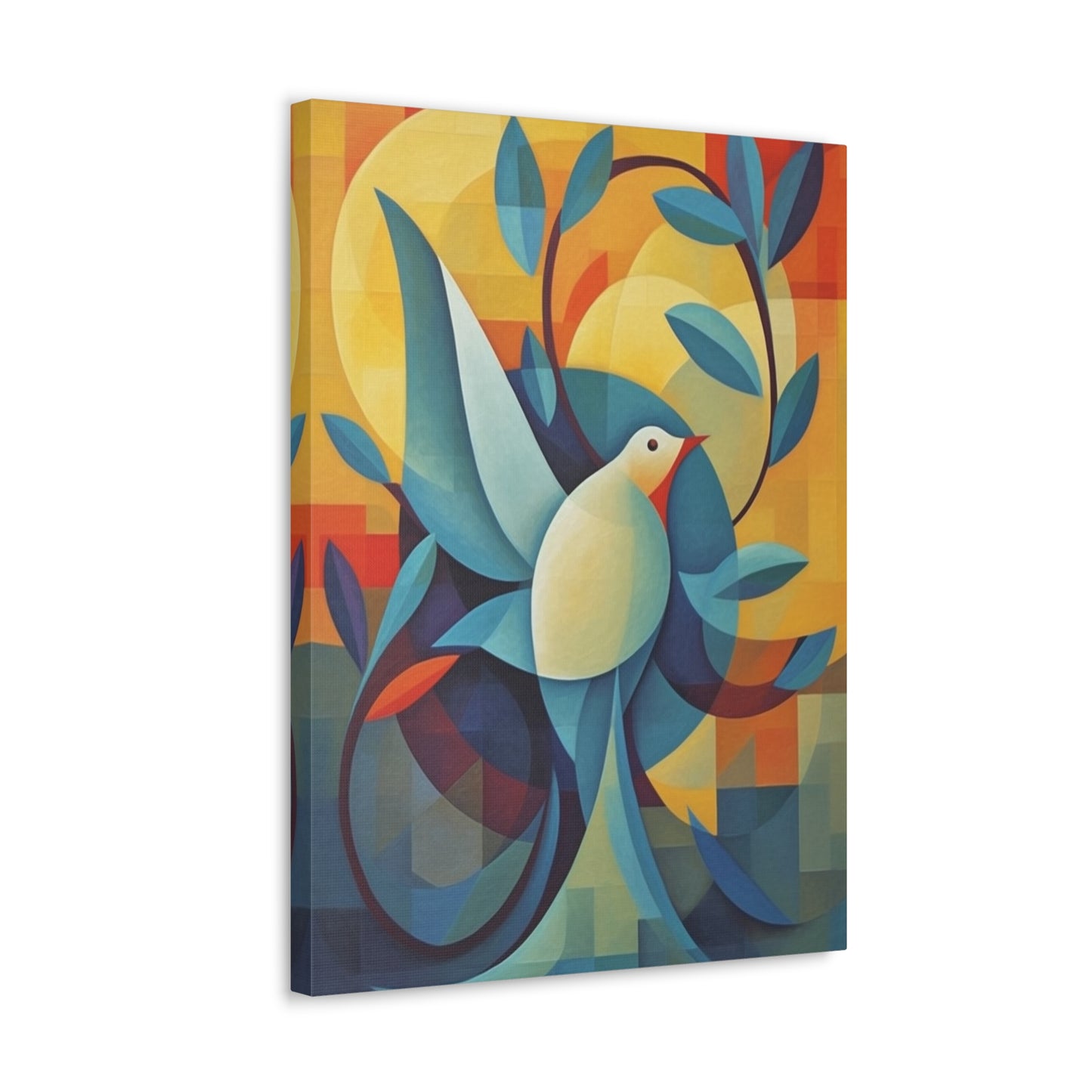 Dove and Olive Branch Canvas Gallery Wraps