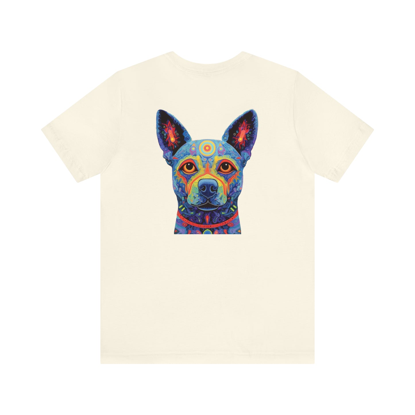 Psychedelic Dog Back Unisex Jersey Short Sleeve Tee