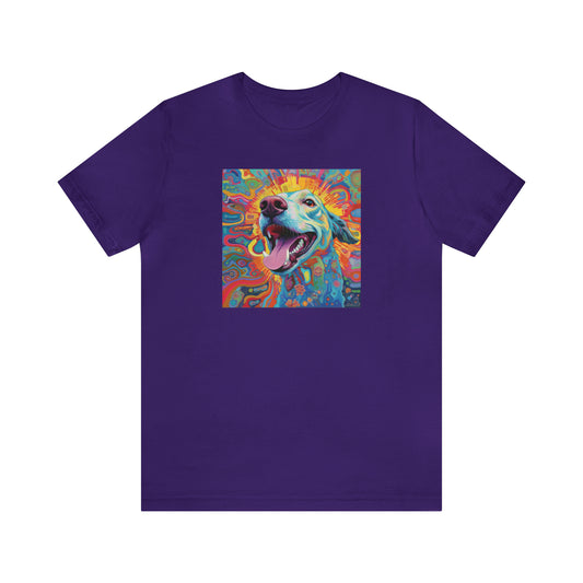 Psychedelic Dog Unisex Jersey Short Sleeve Tee