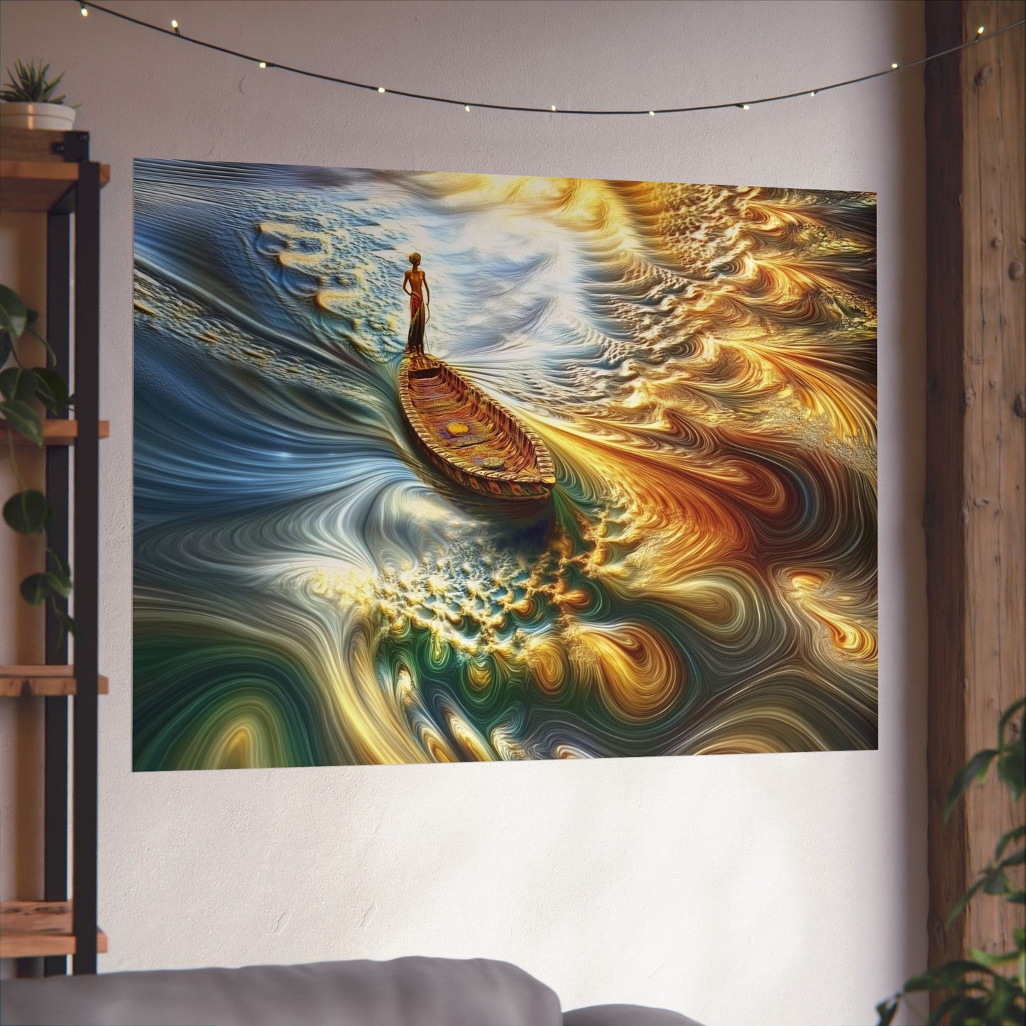 Ocean Swirls Matte Poster