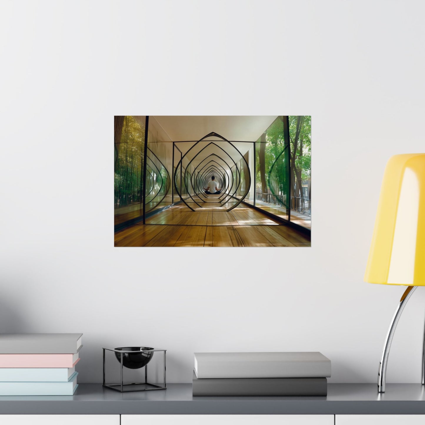 Mirror Meditation Matte Horizontal Posters