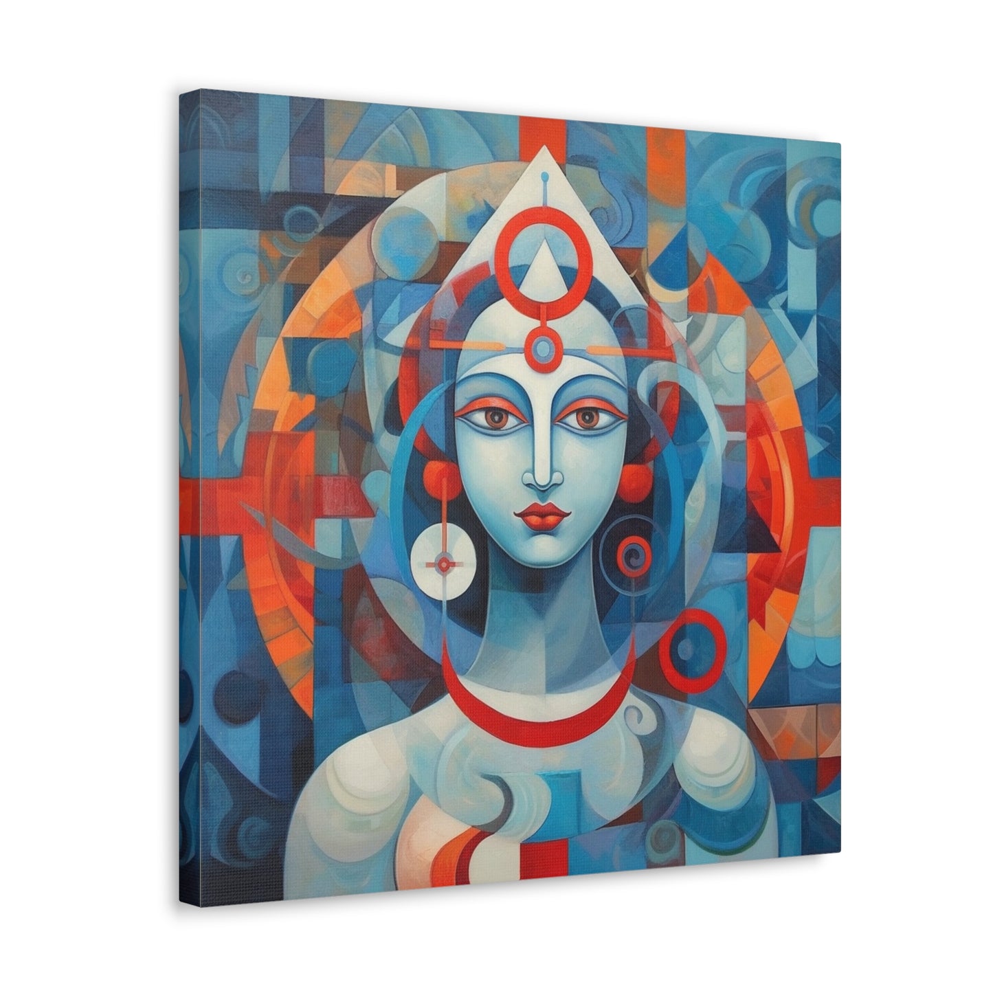 Hindu Goddess, Vesica Piscis Canvas Gallery Wraps