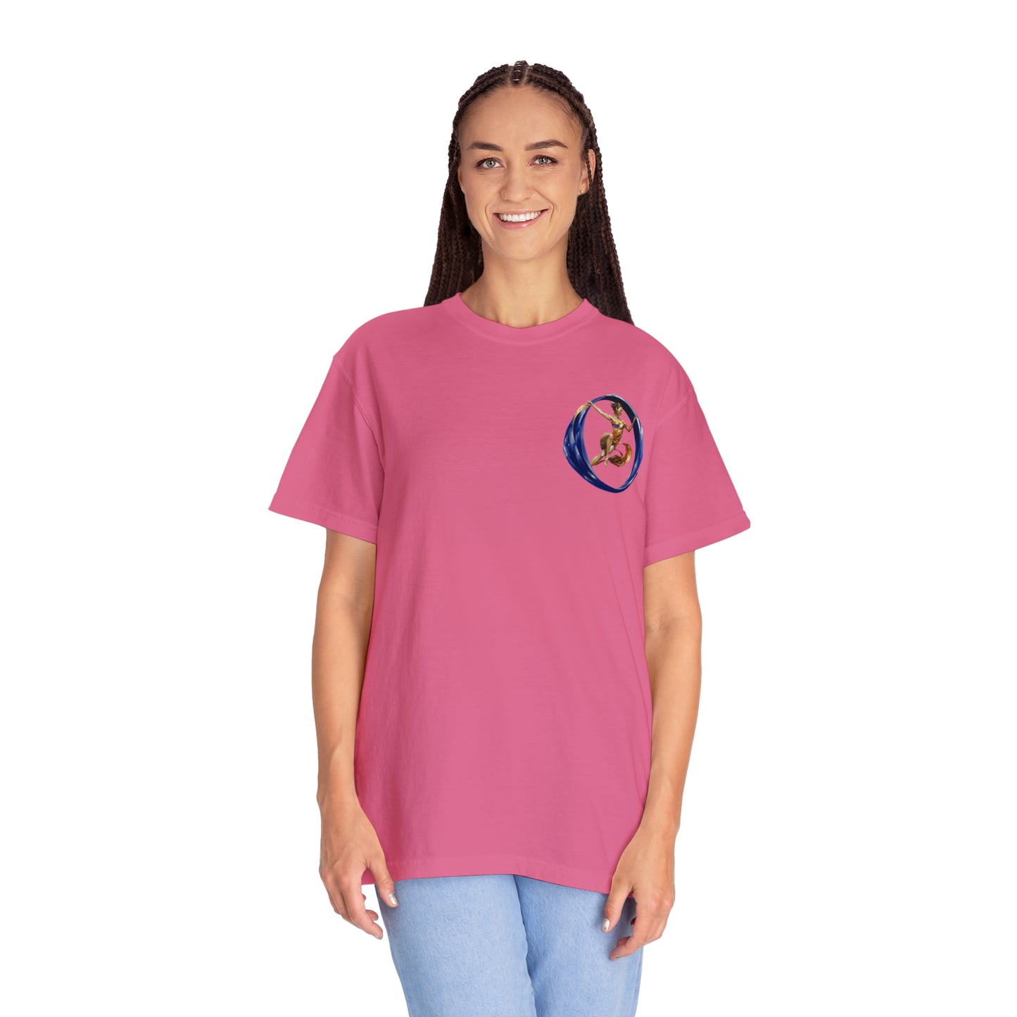 Aqueous Dancer Front Unisex Garment-Dyed T-shirt