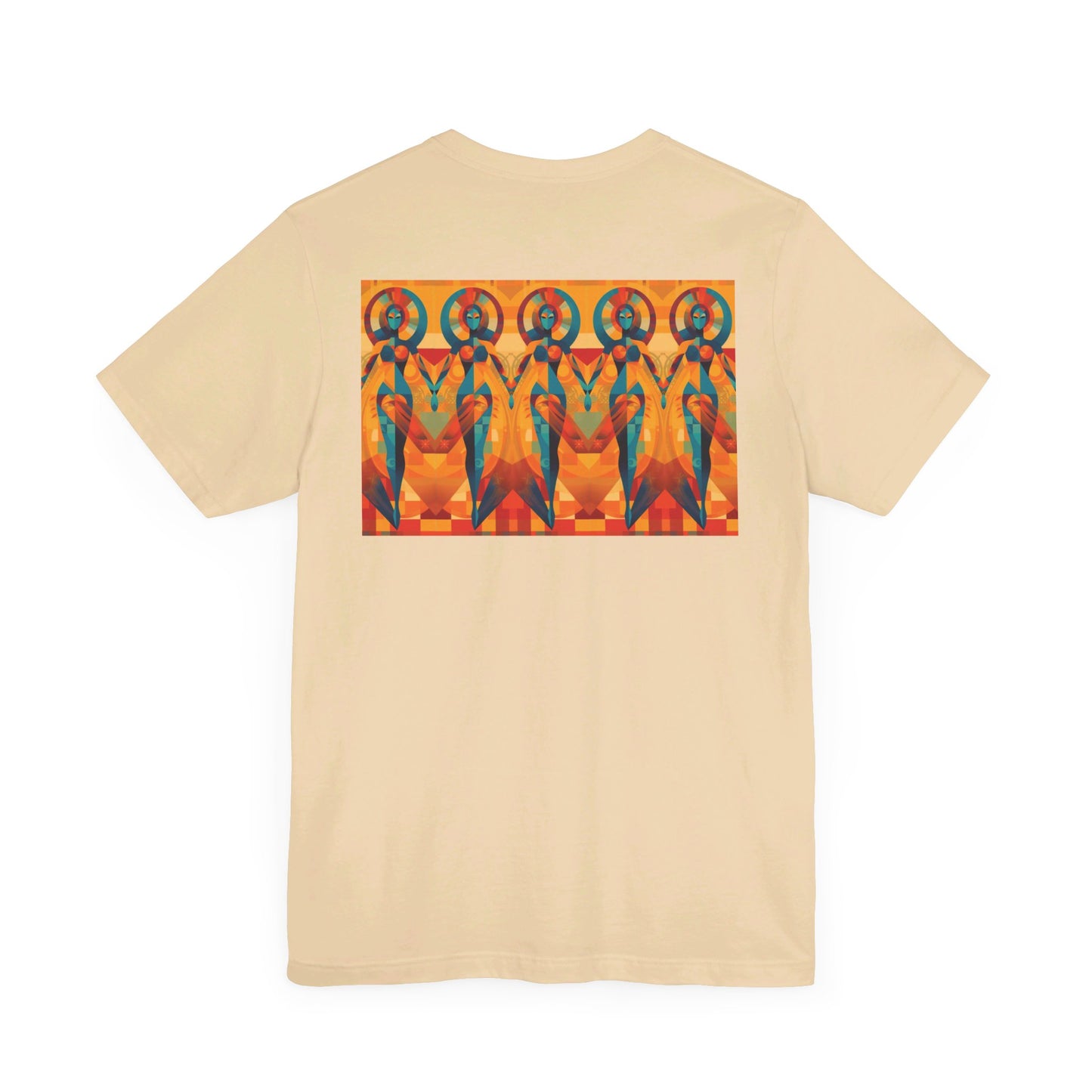 Tantric Cubists Back Unisex Jersey Short Sleeve Tee