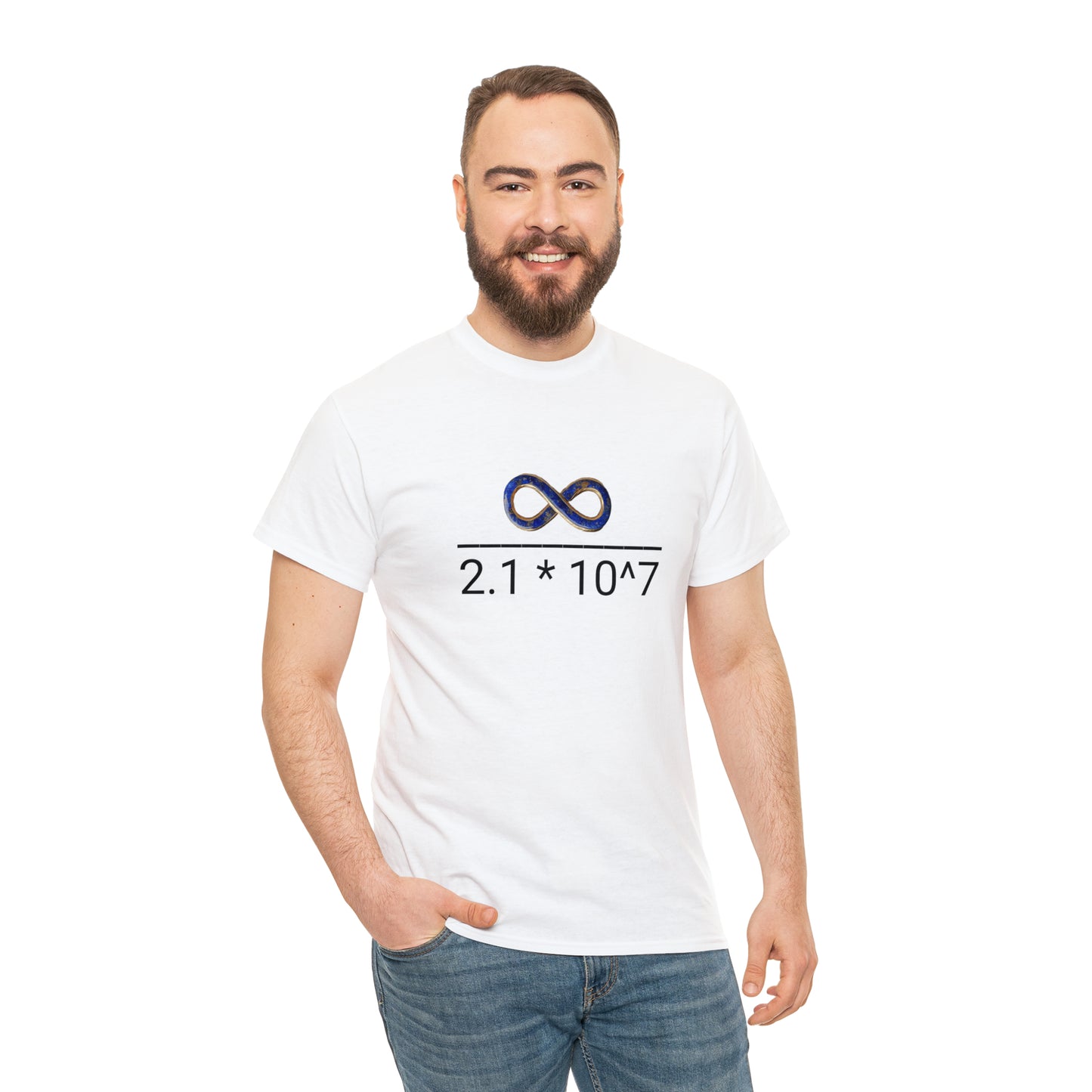 Pricing the Universe in Bitcoin Unisex Heavy Cotton Tee