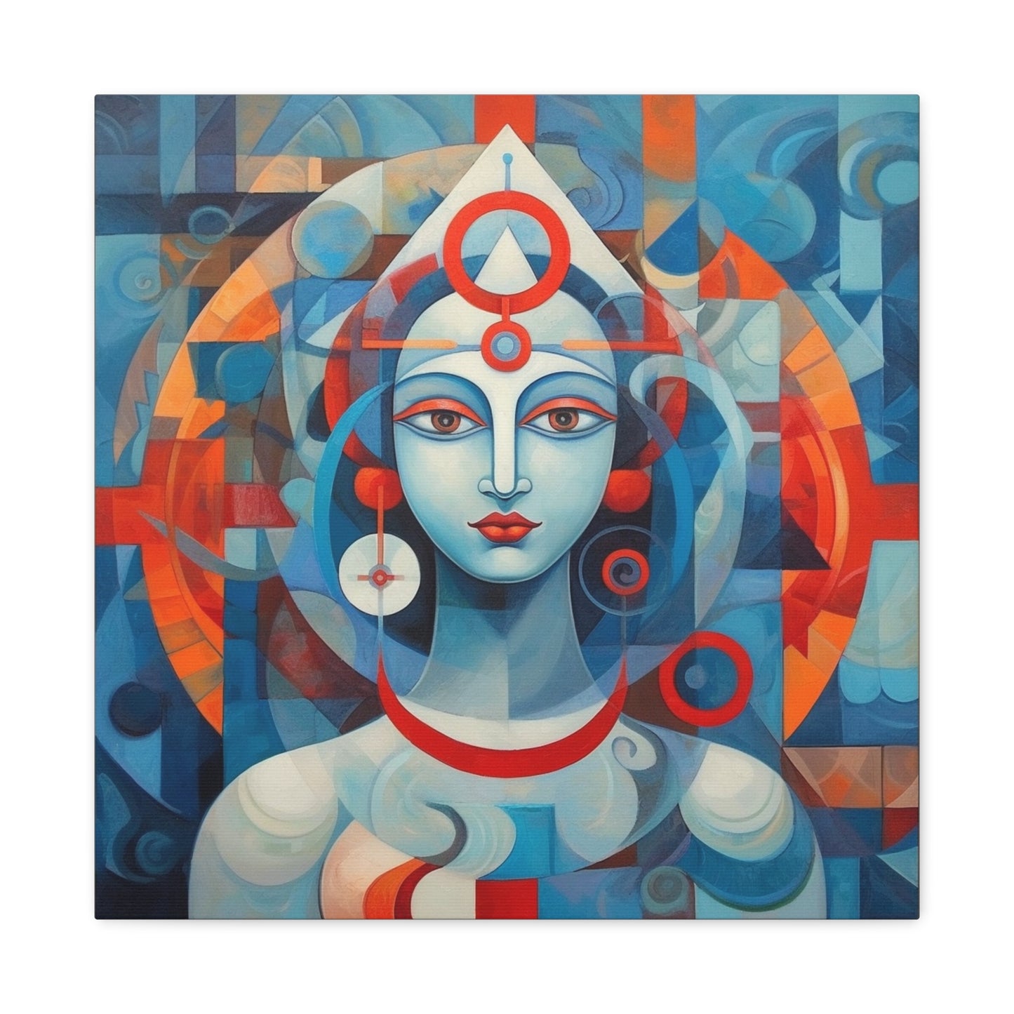 Hindu Goddess, Vesica Piscis Canvas Gallery Wraps