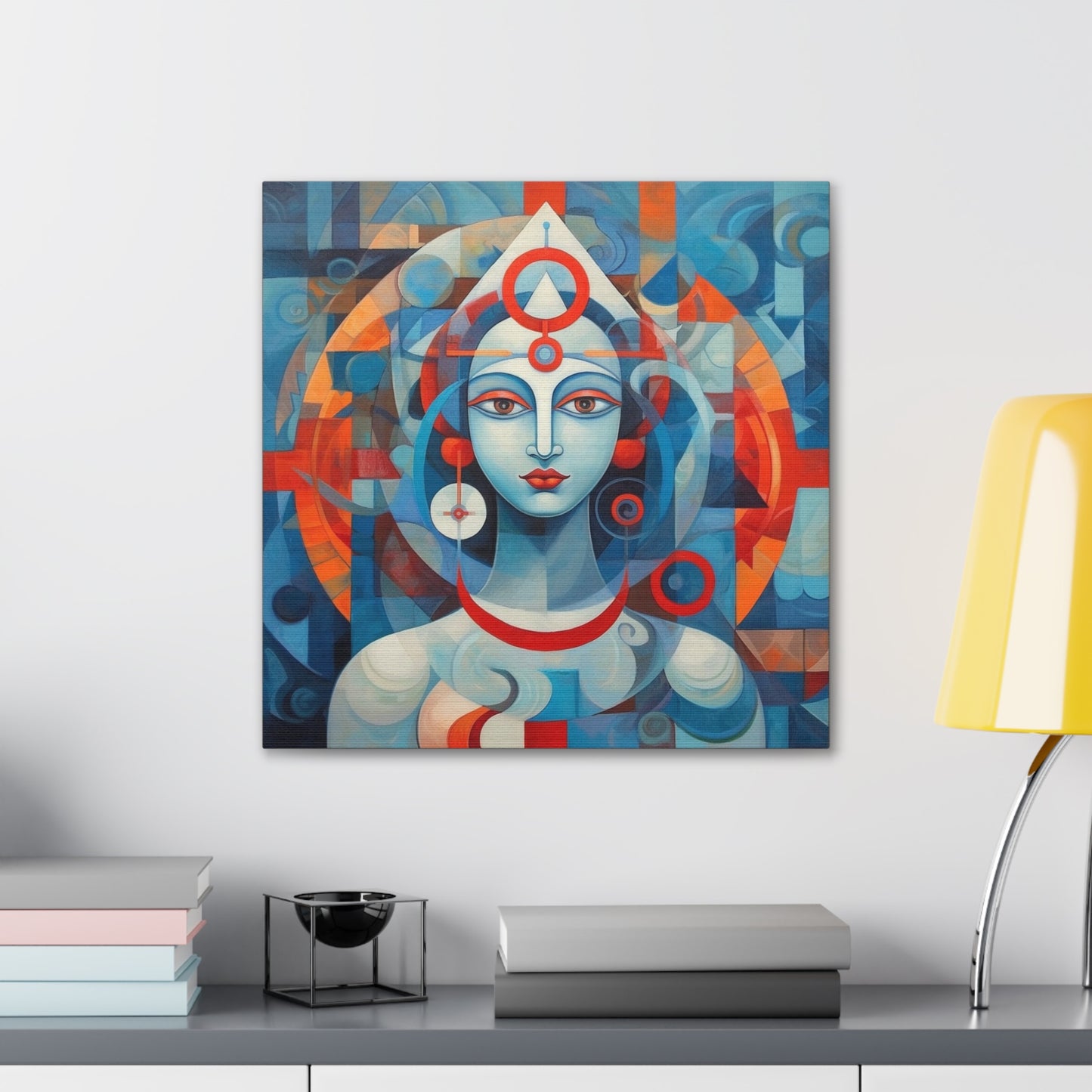 Hindu Goddess, Vesica Piscis Canvas Gallery Wraps