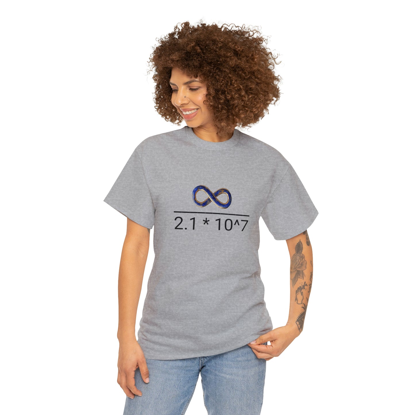 Pricing the Universe in Bitcoin Unisex Heavy Cotton Tee