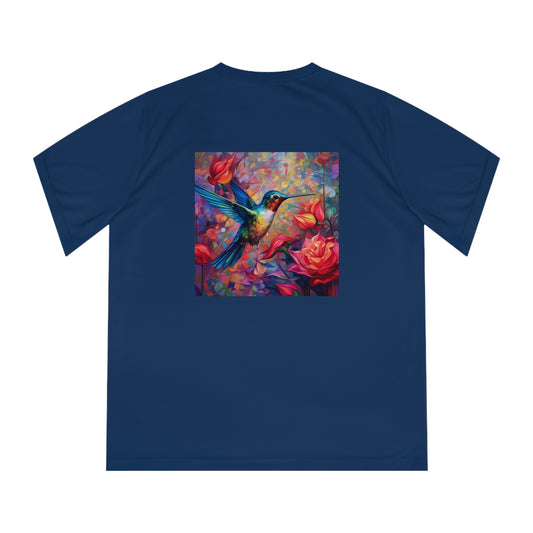 Hummingbird Back Women's Performance V-Neck T-Shirt