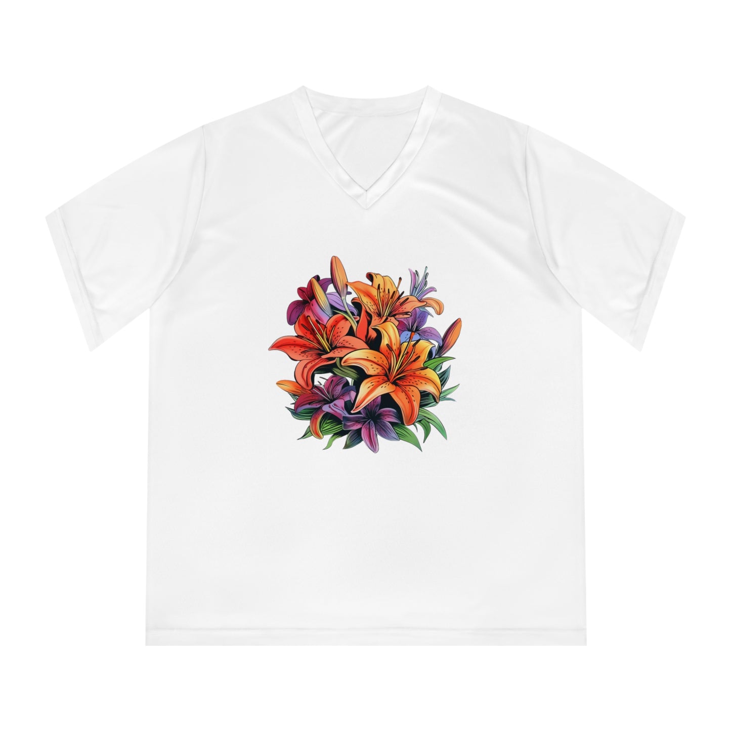 Lillies Women's Performance V-Neck T-Shirt