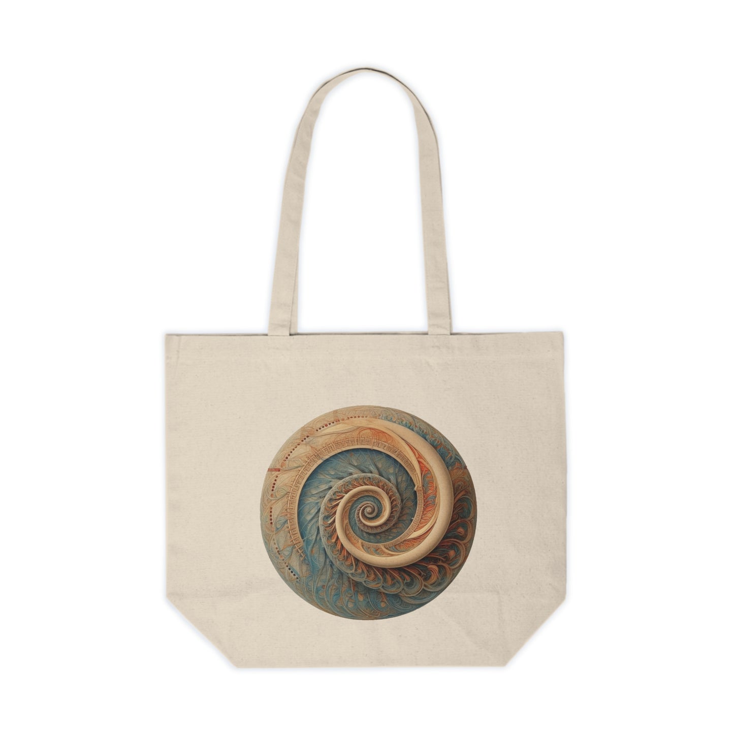 Spiral Canvas Shopping Tote