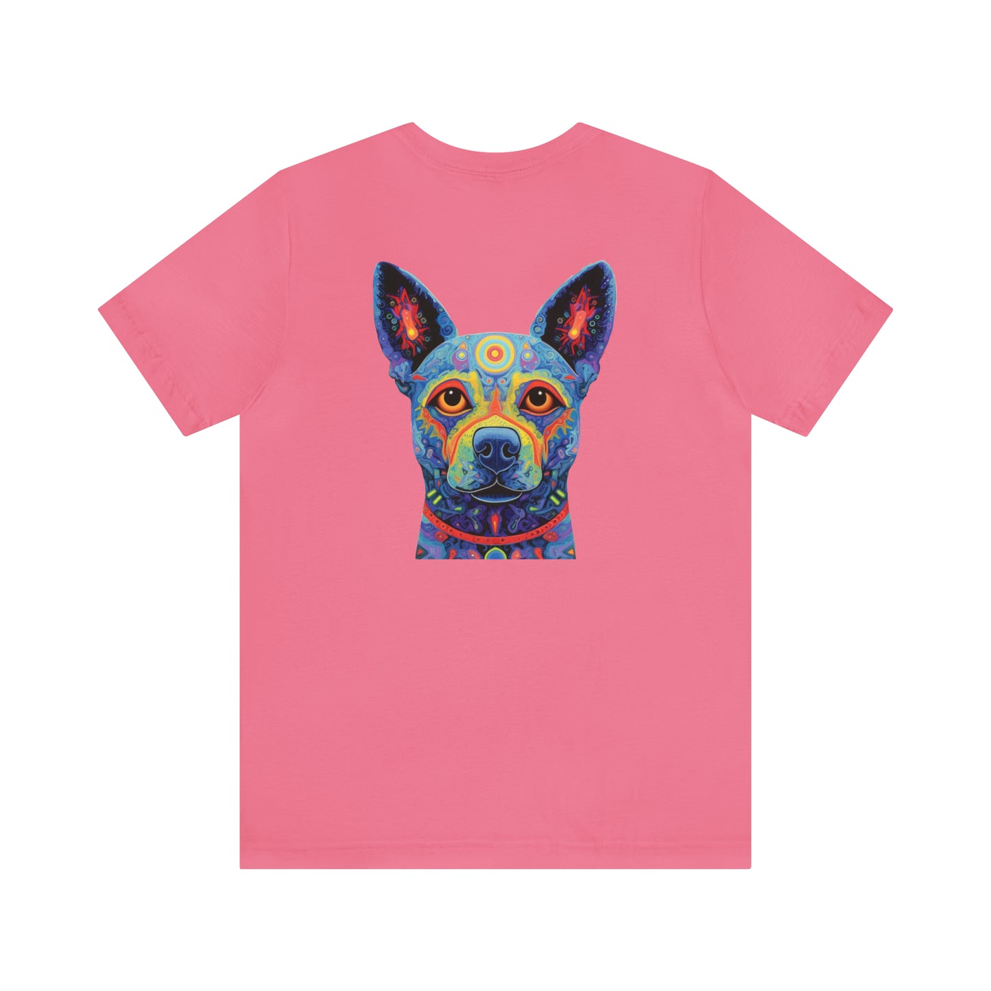 Psychedelic Dog Back Unisex Jersey Short Sleeve Tee