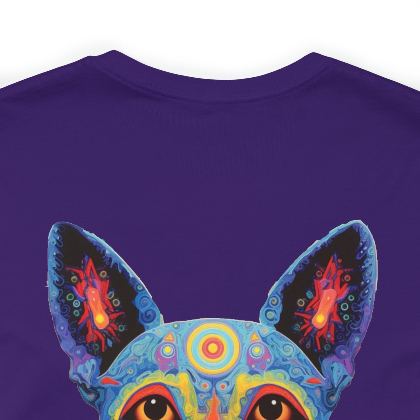 Psychedelic Dog Back Unisex Jersey Short Sleeve Tee