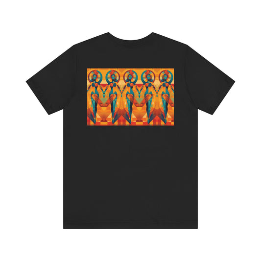 Tantric Cubists Back Unisex Jersey Short Sleeve Tee