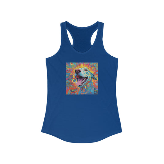 Psychedelic Dog Women's Ideal Racerback Tank