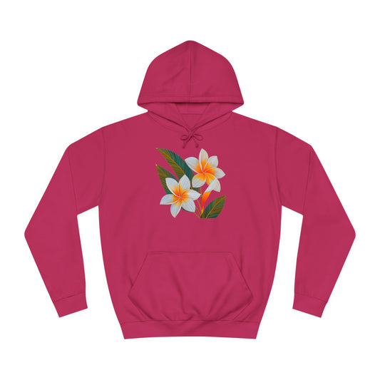 Plumeria Unisex College Hoodie