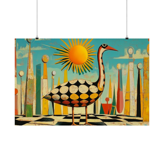 Sun Bird Matte Poster