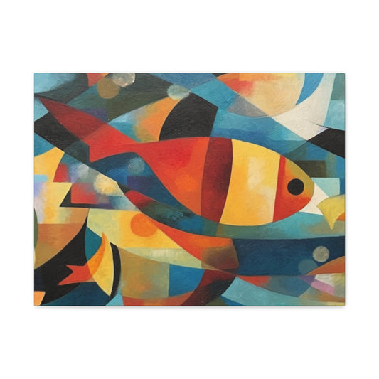 Fish Abstraction Canvas Gallery Wraps