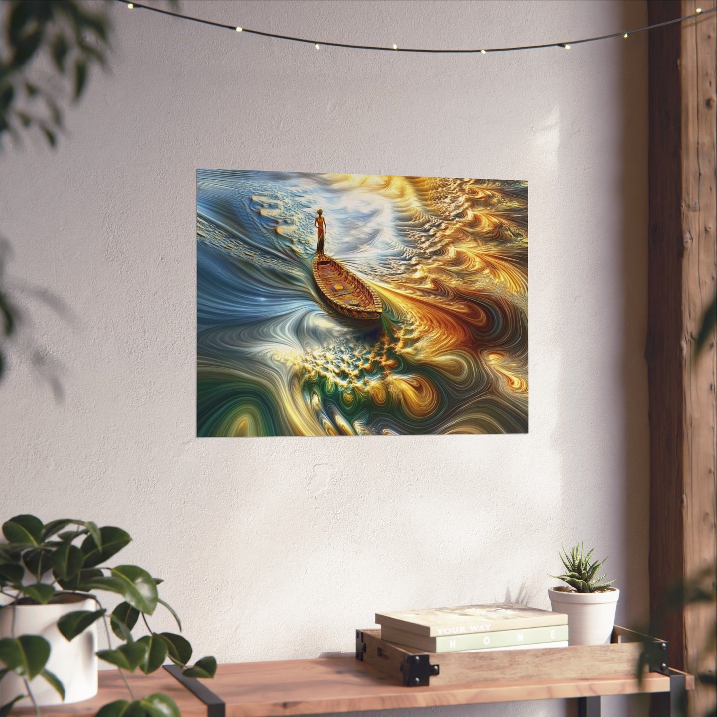 Ocean Swirls Matte Poster