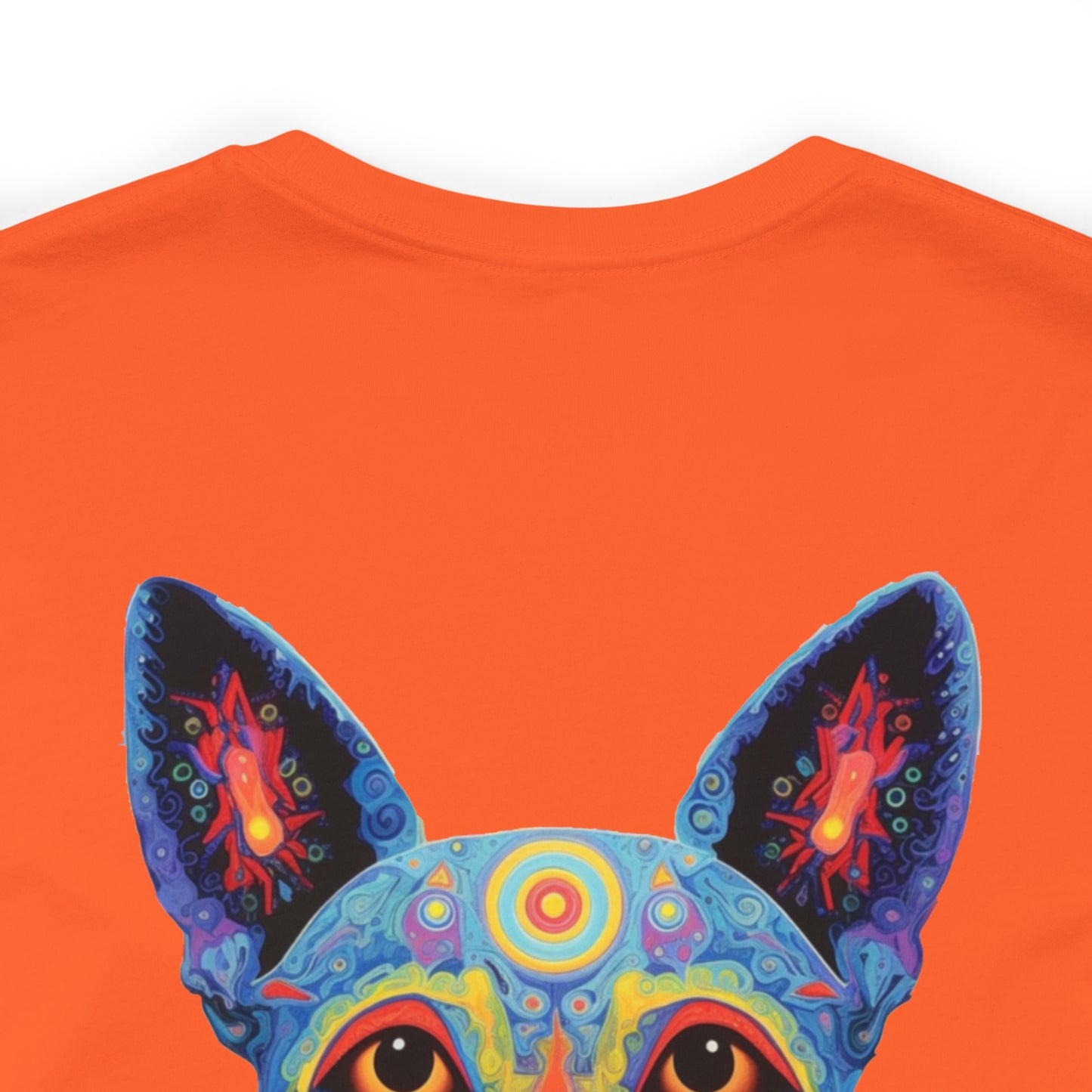 Psychedelic Dog Back Unisex Jersey Short Sleeve Tee