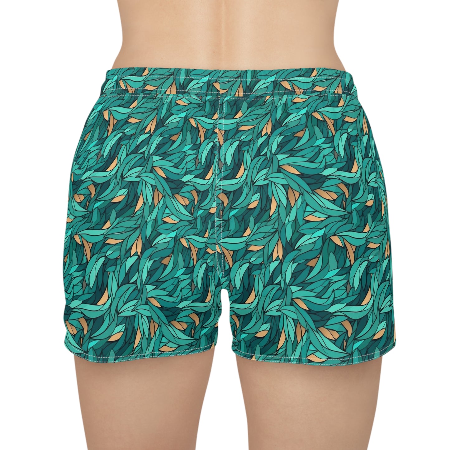 Kelp Swirls Women's Casual Shorts (AOP)