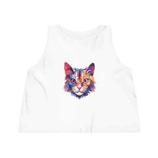 Pastel Cat Women's Dancer Cropped Tank Top