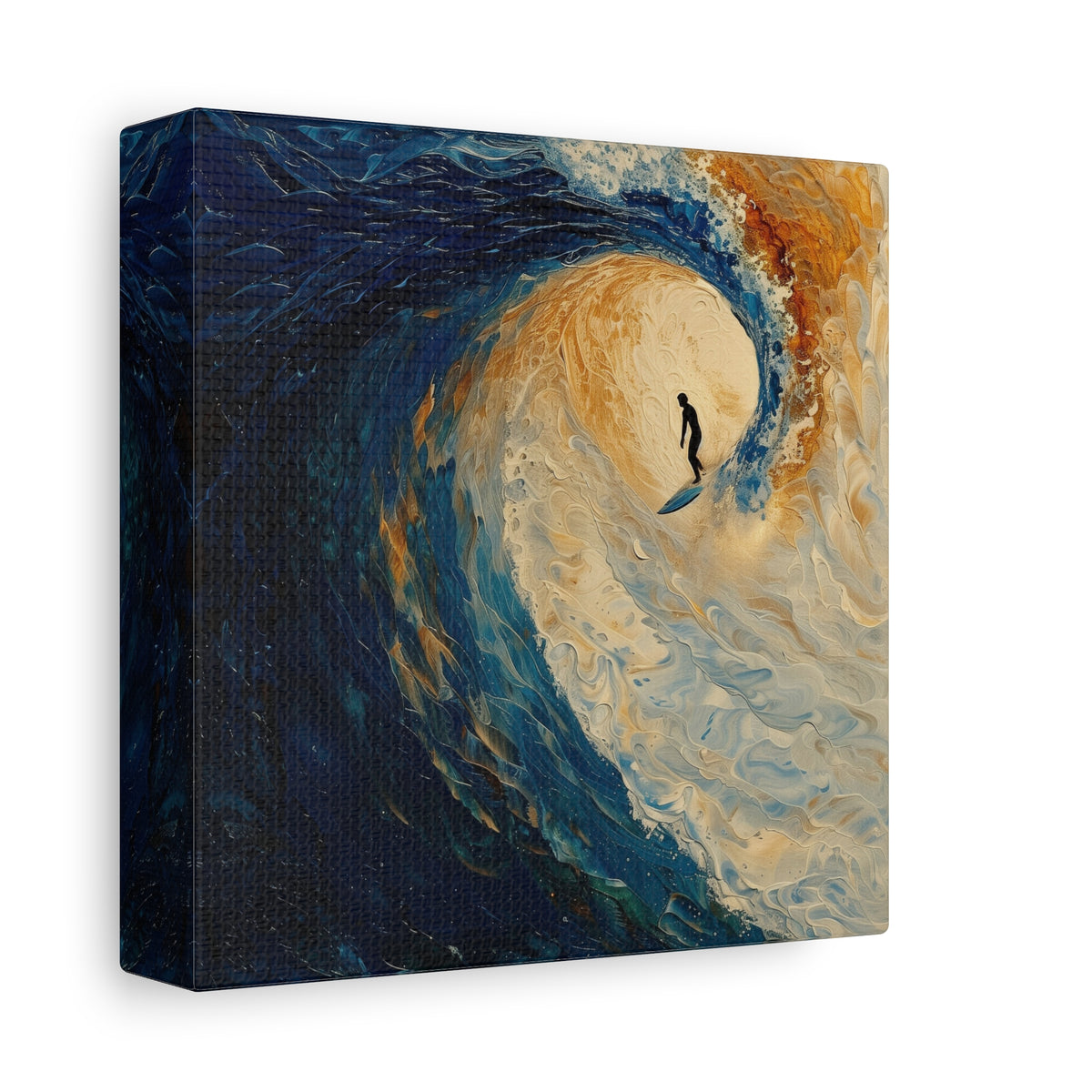 Wolf Kahns Painting Surfer Riding Tybe Matte Canvas, Stretched, 1.25"