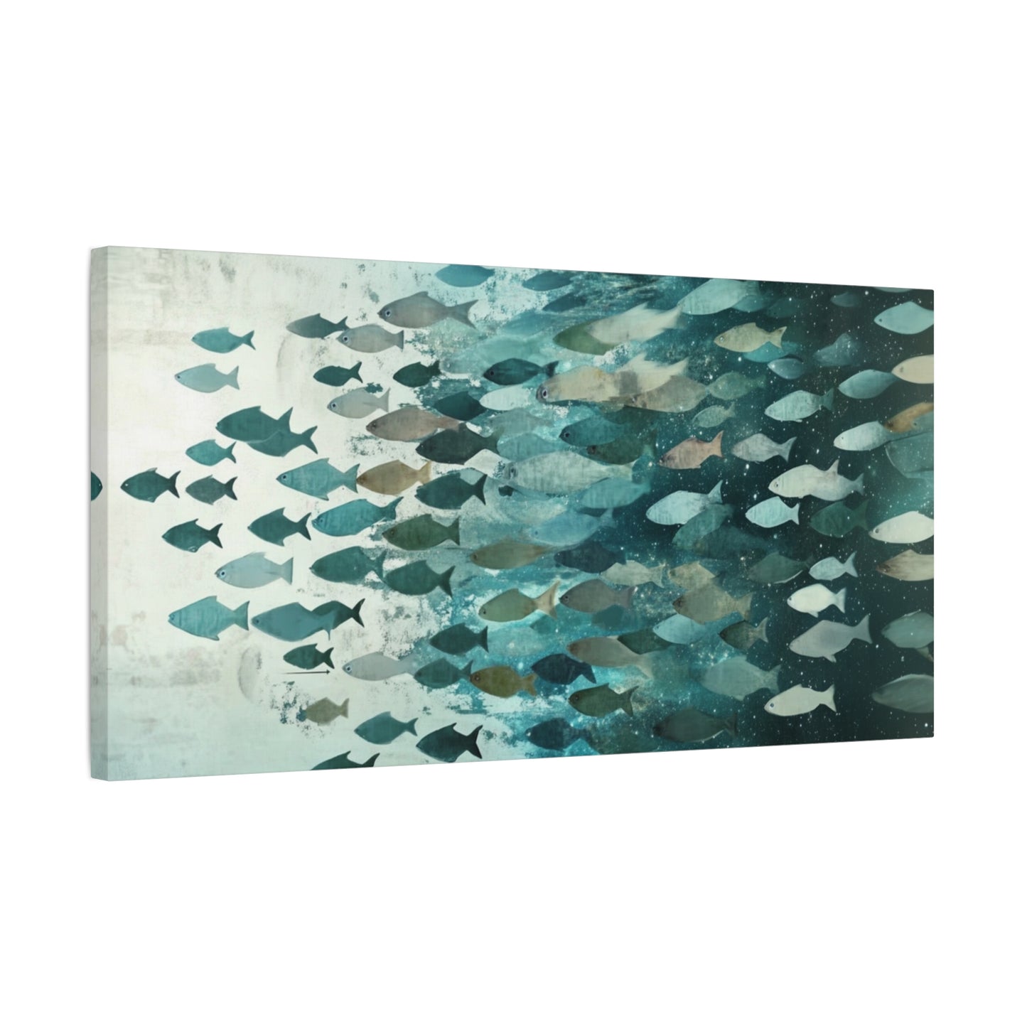 Cool Fish School Matte Canvas, Stretched, 1.25"