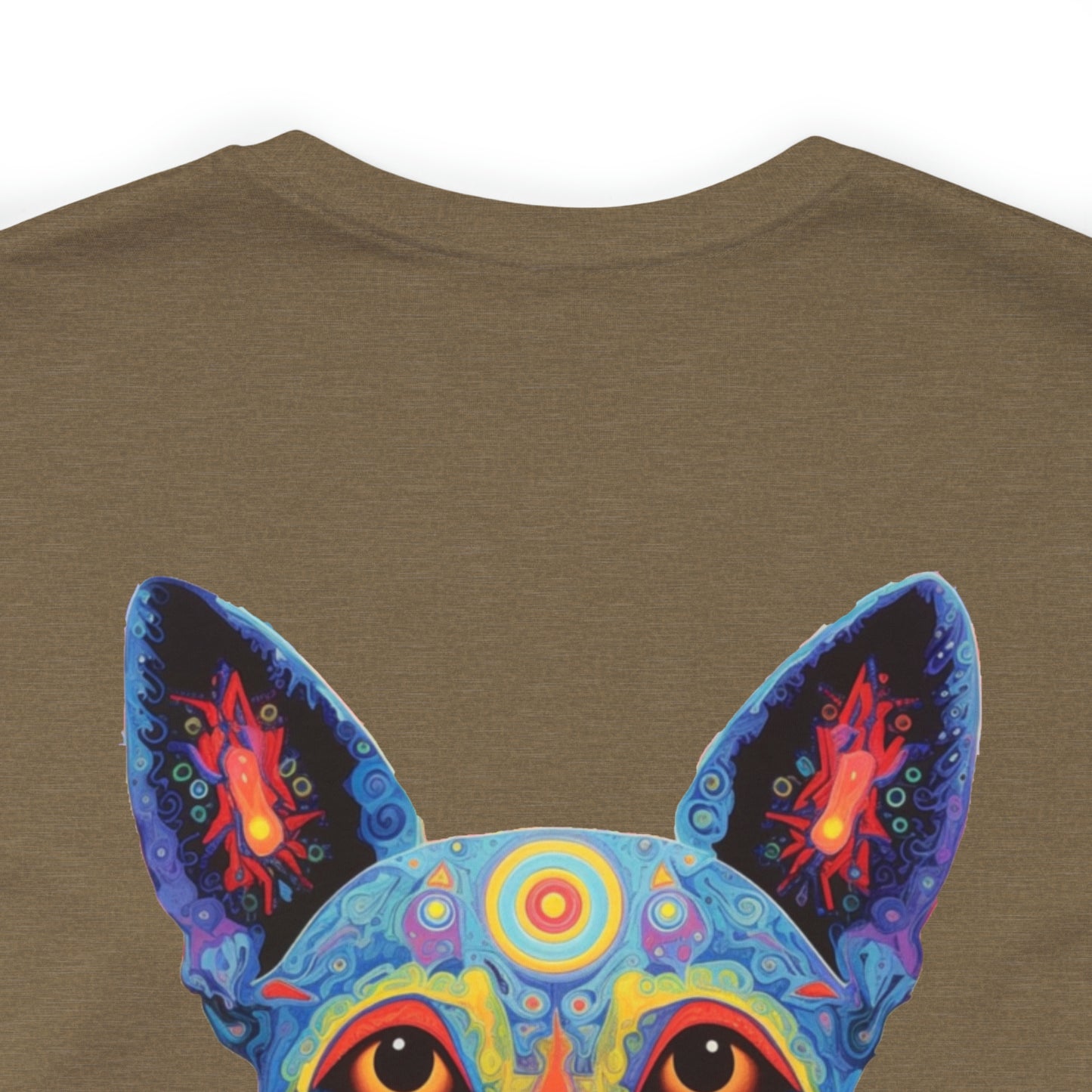 Psychedelic Dog Back Unisex Jersey Short Sleeve Tee