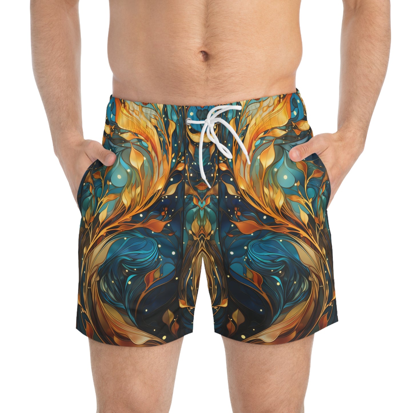 Kelp Mirror Swim Trunks (AOP)