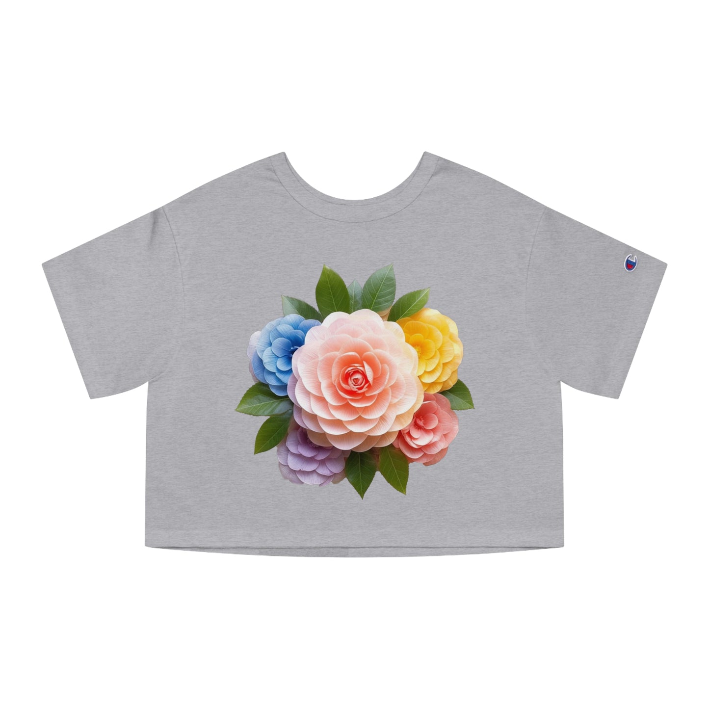 Japanese Camelia Champion Women's Heritage Cropped T-Shirt