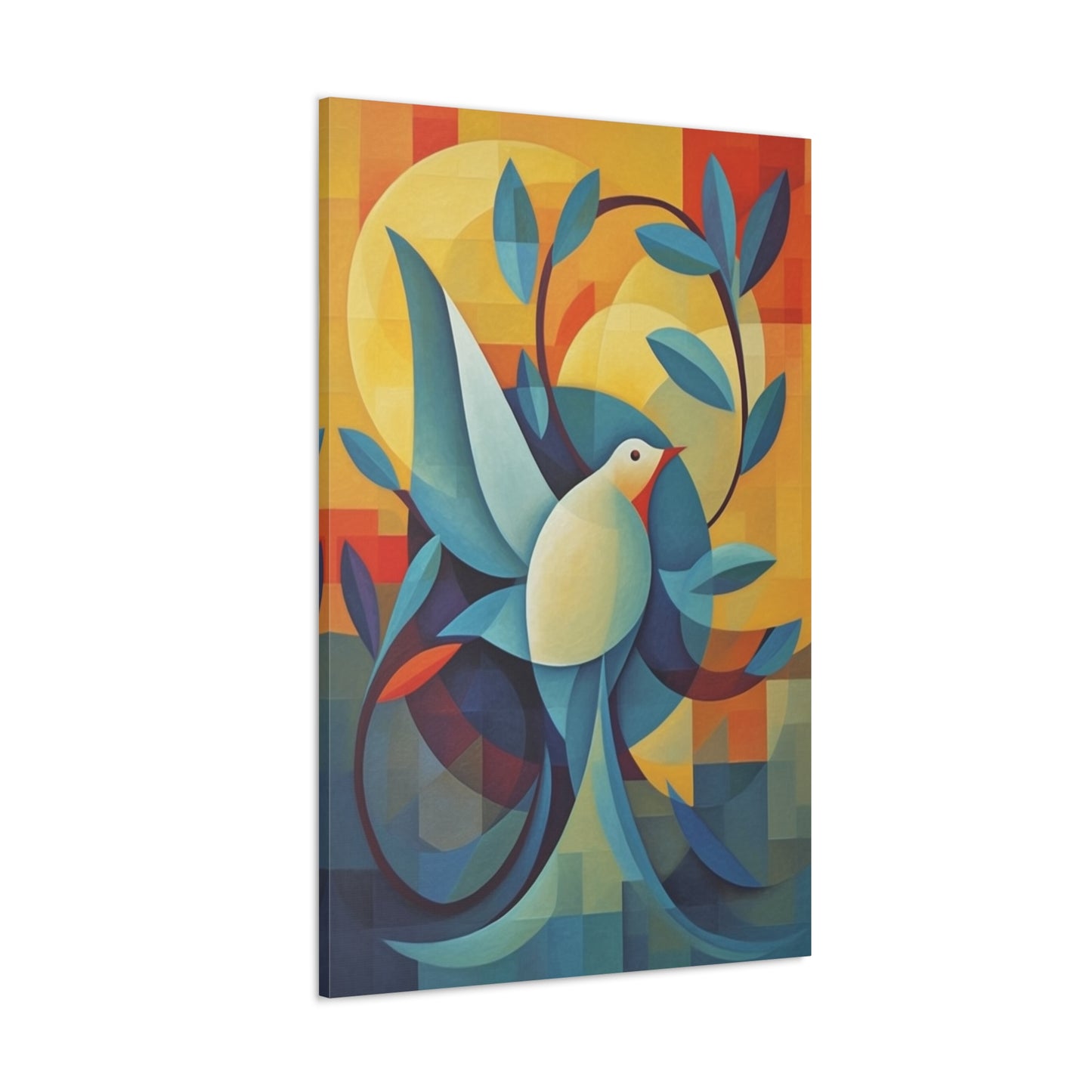 Dove and Olive Branch Canvas Gallery Wraps