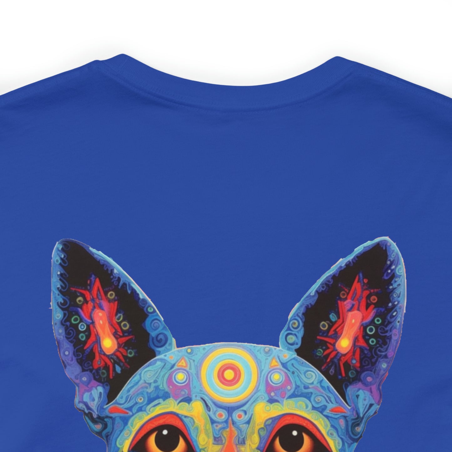 Psychedelic Dog Back Unisex Jersey Short Sleeve Tee